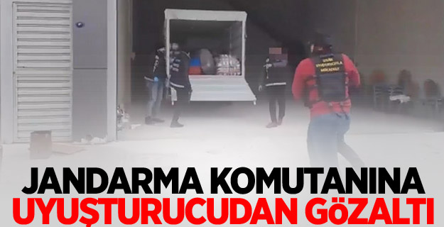 Jandarma komutanına uyuşturucudan gözaltı