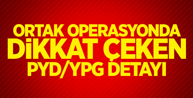 Ortak operasyonda dikkat çeken PYD/YPG detayı