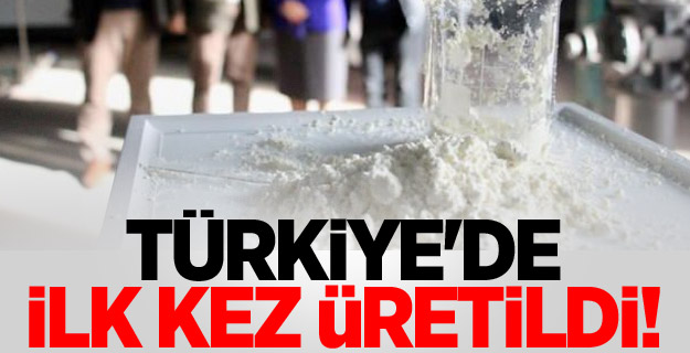 Türkiye'de ilk kez üretildi!