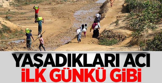 Rohingyaların yaşadıkları acı ilk günkü gibi