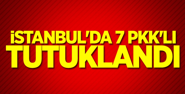 İstanbul'da 7 PKK'lı tutuklandı