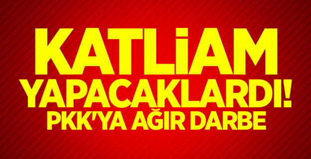 Katliam yapacaklardı! PKK'ya ağır darbe