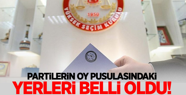 Partilerin oy pusulasındaki yerleri belli oldu!