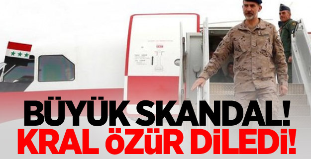 Büyük skandal! Kral özür diledi!