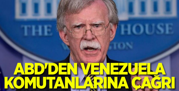 ABD'den Venezuela komutanlarına çağrı