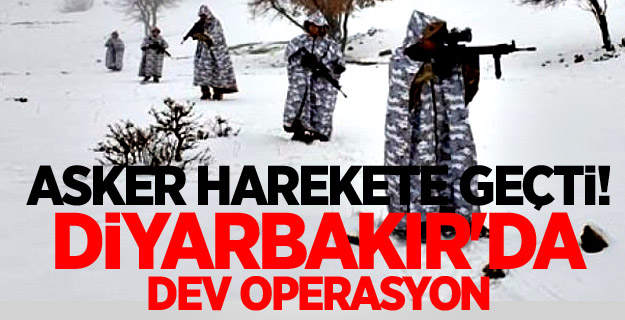 Asker harekete geçti! Diyarbakır'da dev operasyon