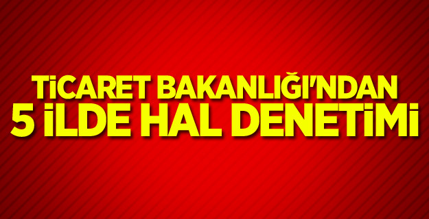 Ticaret Bakanlığı'ndan 5 ilde denetim