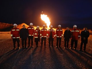 Batı Çeltik-1'de doğal gaz ateşlendi