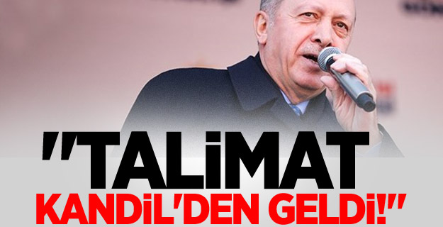 "Talimat Kandil'den geldi!"