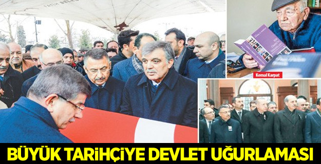 Büyük tarihçiye devlet uğurlaması