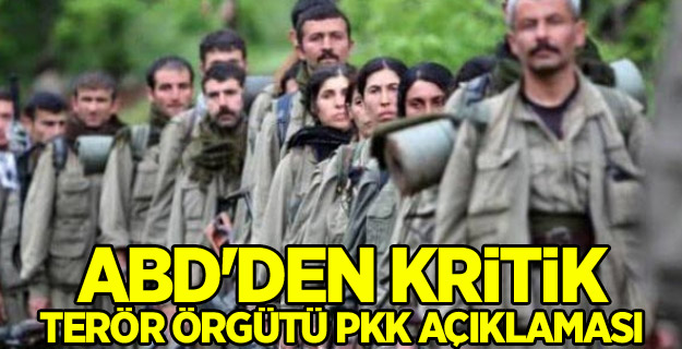 ABD'den kritik terör örgütü PKK açıklaması