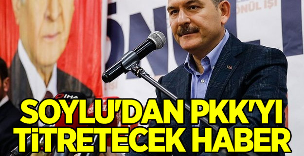Soylu'dan PKK'yı titretecek haber