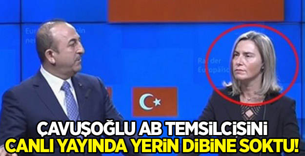 Çavuşoğlu AB temsilcisini canlı yayında yerin dibine soktu!