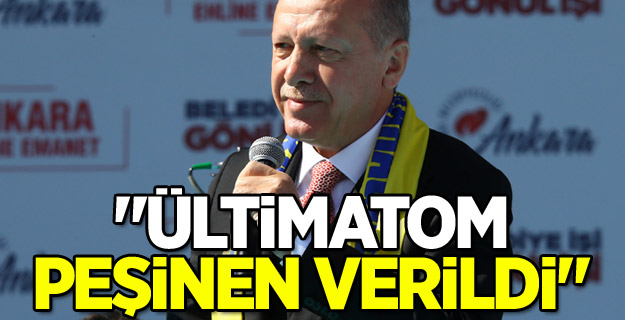 Erdoğan Ankara mitinginde konuştu