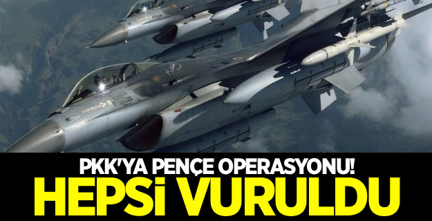 PKK'ya Pençe operasyonu! Hepsi vuruldu