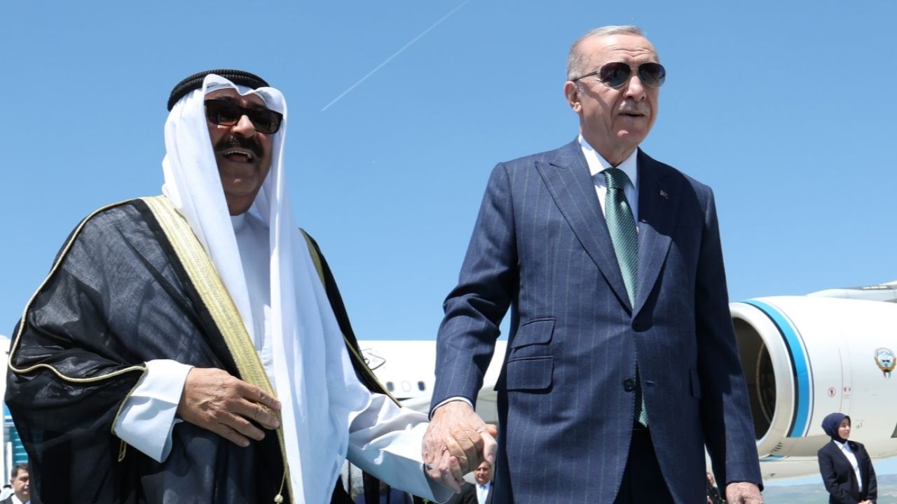 Cumhurbaşkanı Erdoğan'dan Kuveyt Emiri'ne karşılama