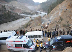 Baraj tünelinde sıkışan gaz patladı: 2 işçi enkaz altında