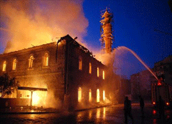 Tarihi Ulu Camii'nde Yangın