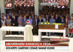 KARAKOÇ EBEDİYETE UĞURLANIYOR