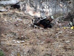 PERVARİ'DE DÜŞEN HELİKOPTERİN İLK GÖRÜNTÜSÜ