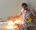Kendisini Cayır Cayır Yaktı!