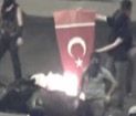 Hainler Türk Bayrağını Yaktılar