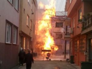Bursa’da Doğalgaz Borusu Patladı