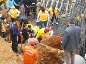 Kahramanmaraş'ta DSİ İnşaatında Göçük Oldu