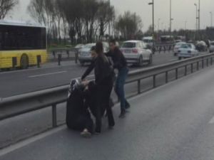 E-5’te ‘Aile Boyu’ Yol Kavgası