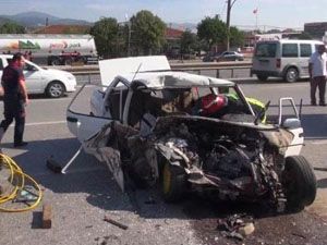 2 Kişinin Öldüğü Kaza Kamerada