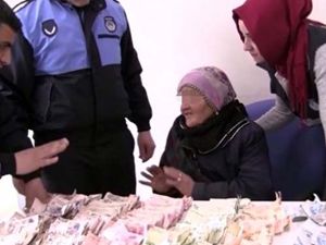 Dilencinin üzerinden çıkan para zabıtayı da şaşırttı