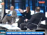 CANLI YAYINDA SESLER YUKSELDI