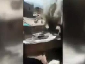 PKK'lı teröristlerin vurulma anı!