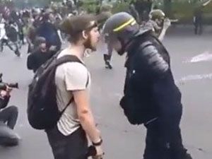 Fransa'da polis şiddeti!